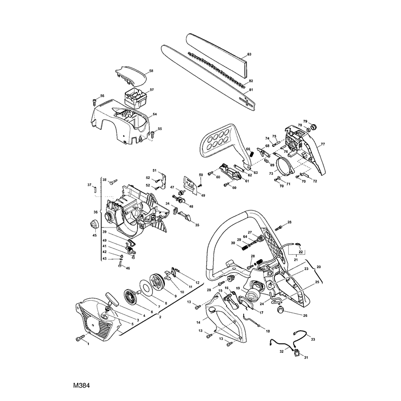 Mountfield MC 487 (223418003-M06 [2006-2007]) Parts Diagram, Chassis
