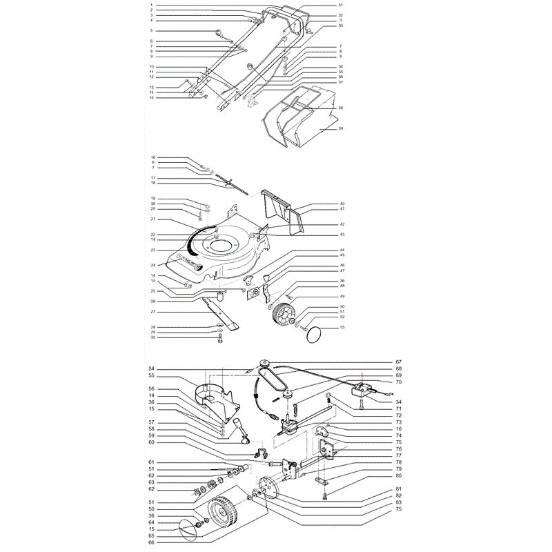 Mountfield Laser Delta (MPR10019-21) Parts Diagram, Page 1