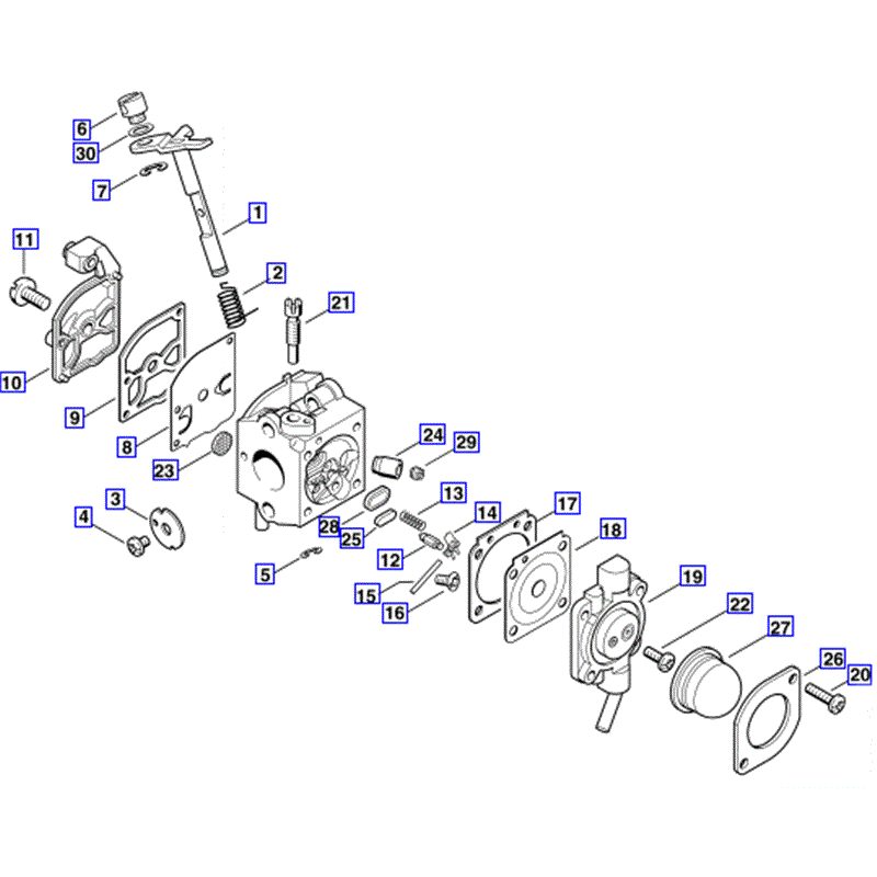 Stihl SH 85 Blow-Vac (SH85) Parts Diagram, Carburetor C1Q-S50