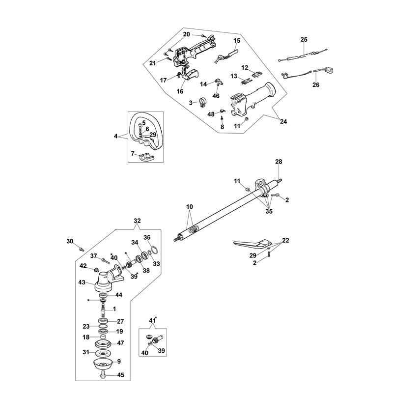 Oleo-Mac 725 S (725 S) Parts Diagram, Transmission