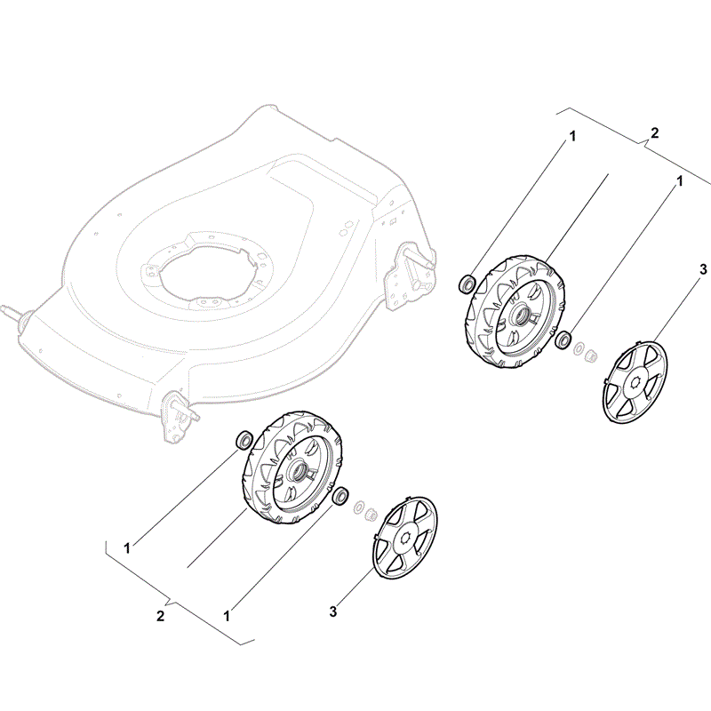Mountfield 461PD-ES Petrol Rotary Mower (2011) Parts Diagram, Page 9