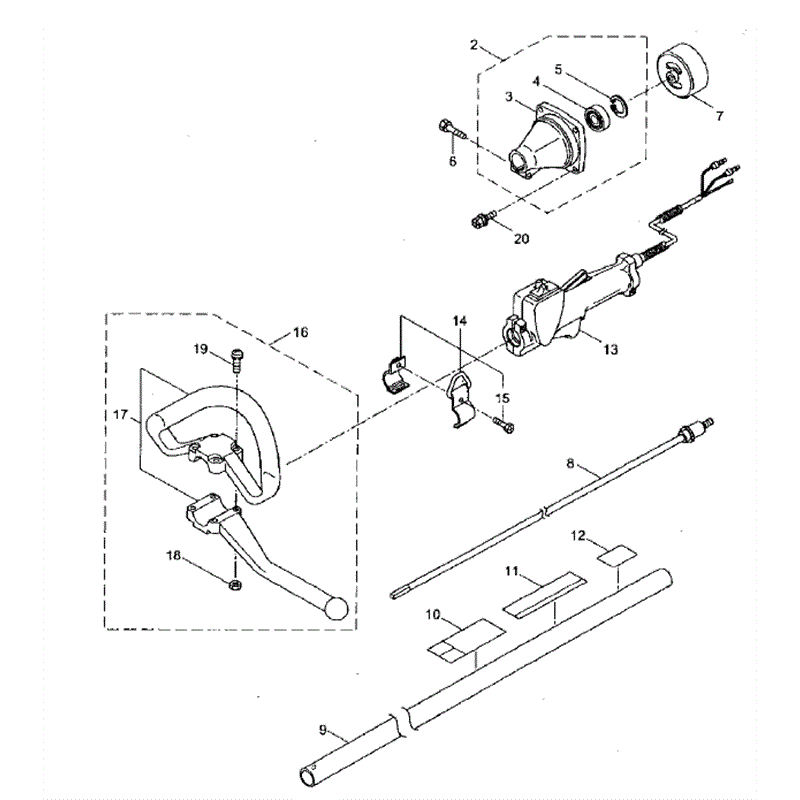 Hayter 472-AHT230D-S Hedgetrimmer  (472E001001-472E099999) Parts Diagram, Main Body