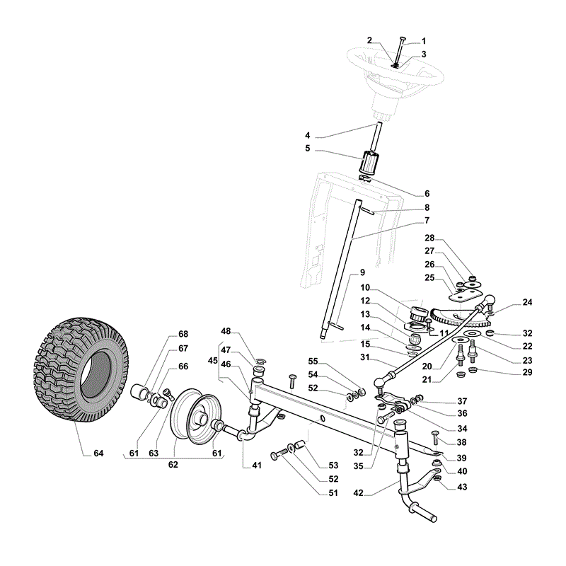 Mountfield 1538M-SD Lawn Tractor (2011) Parts Diagram, Page 3