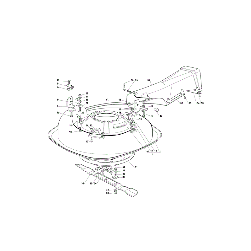 Castel / Twincut / Lawnking XE70VD (2009) Parts Diagram, Cutting Plate (2)