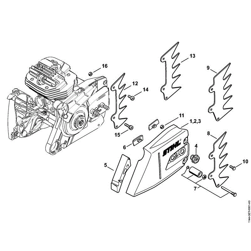 Stihl MS 661 CHAINSAW (MS 661) Parts Diagram, MS661-C SPROCKET COVER