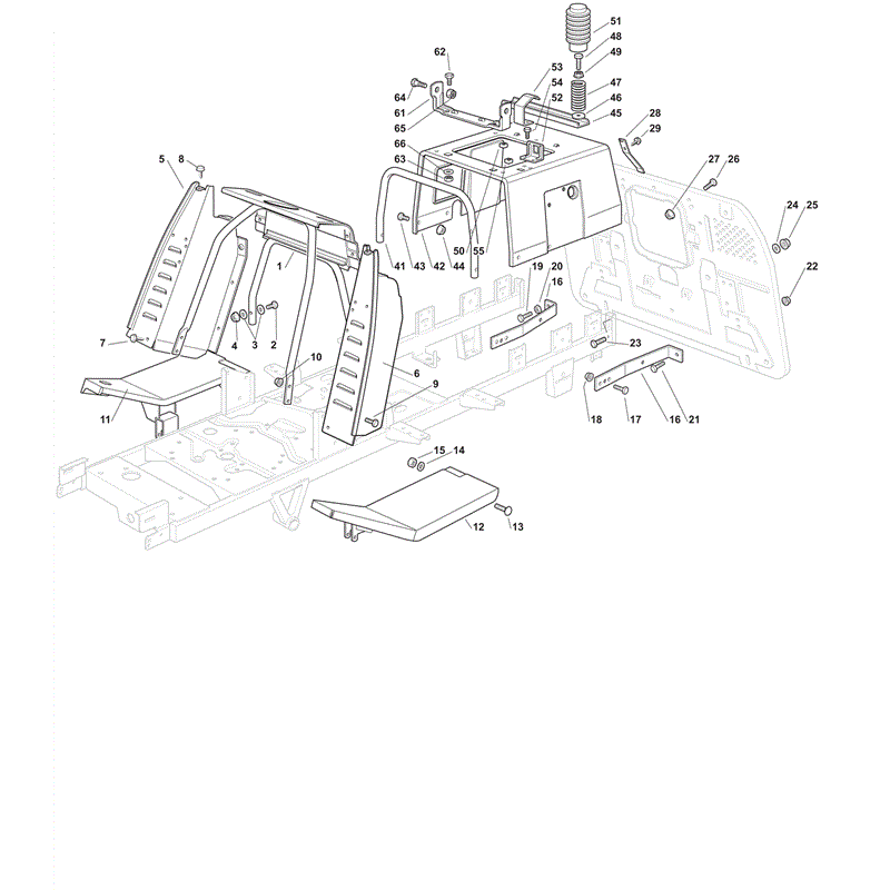Castel / Twincut / Lawnking XHX2404WDE (2012) Parts Diagram, Chassis