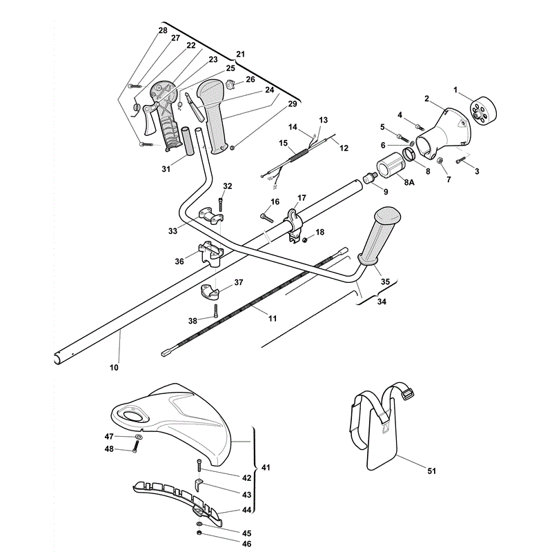 Mountfield BJ 325D Petrol Brushcutter [285221003/MO9] (2009) Parts Diagram, Page 2
