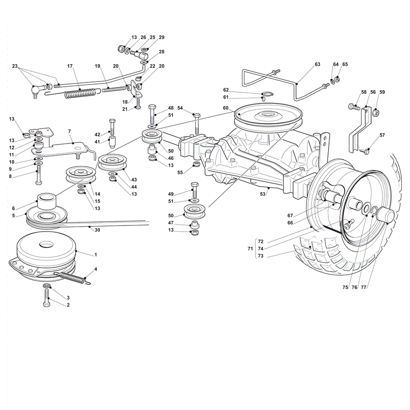 Mountfield 1438M Lawn Tractor (2008) Parts Diagram, Page 8