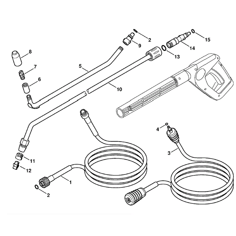 Stihl RE 161 K Pressure Washer (RE 161 K) Parts Diagram, Accessories