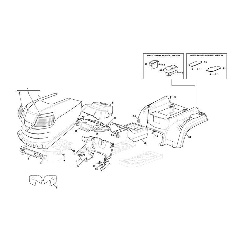 Mountfield T38M Lawn Tractor (2T2510483-MC [2020-2022]) Parts Diagram, Body Work