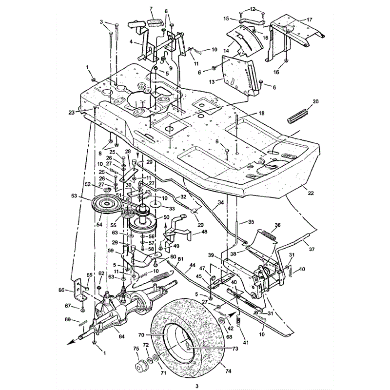 Hayter 10/30 (133S) Parts Diagram, Motion Drive