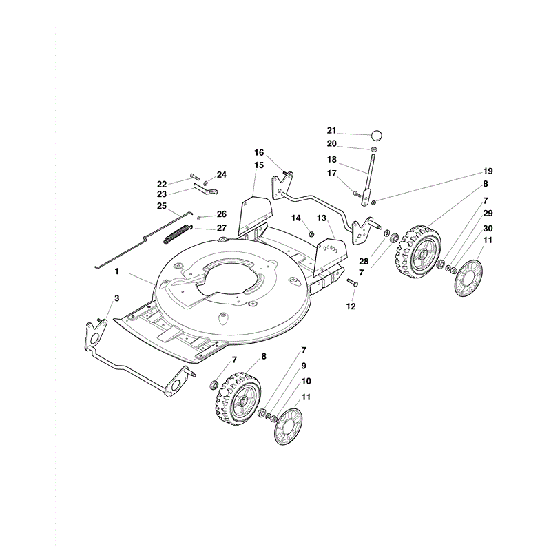 Mountfield MULTICLIP INOX 504-PD4S (2009) Parts Diagram, Page 1