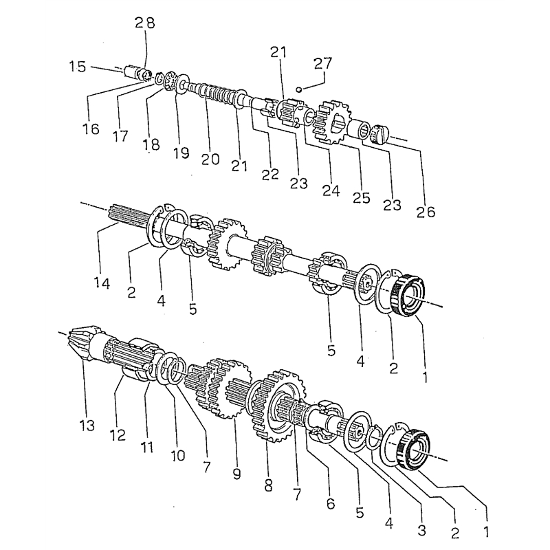 Bertolini 211 (211) Parts Diagram, Gear