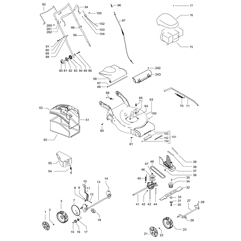 McCulloch M46-125RX (2012) Parts Diagram, Page 1