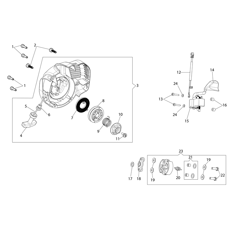 Oleo-Mac HC 247 P (HC 247 P) Parts Diagram, Ignition system