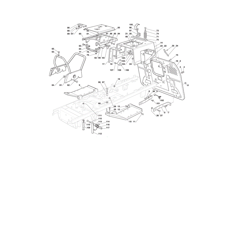 Castel / Twincut / Lawnking TCB16-102H (2011) Parts Diagram, Page 1