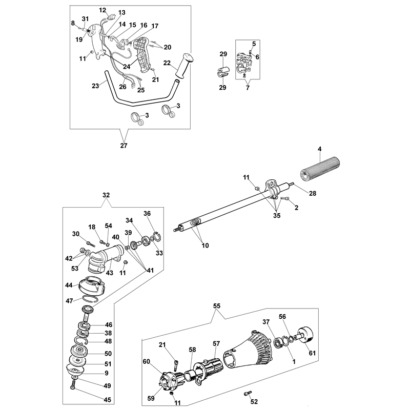 Oleo-Mac 726 T (726 T) Parts Diagram, Transmission