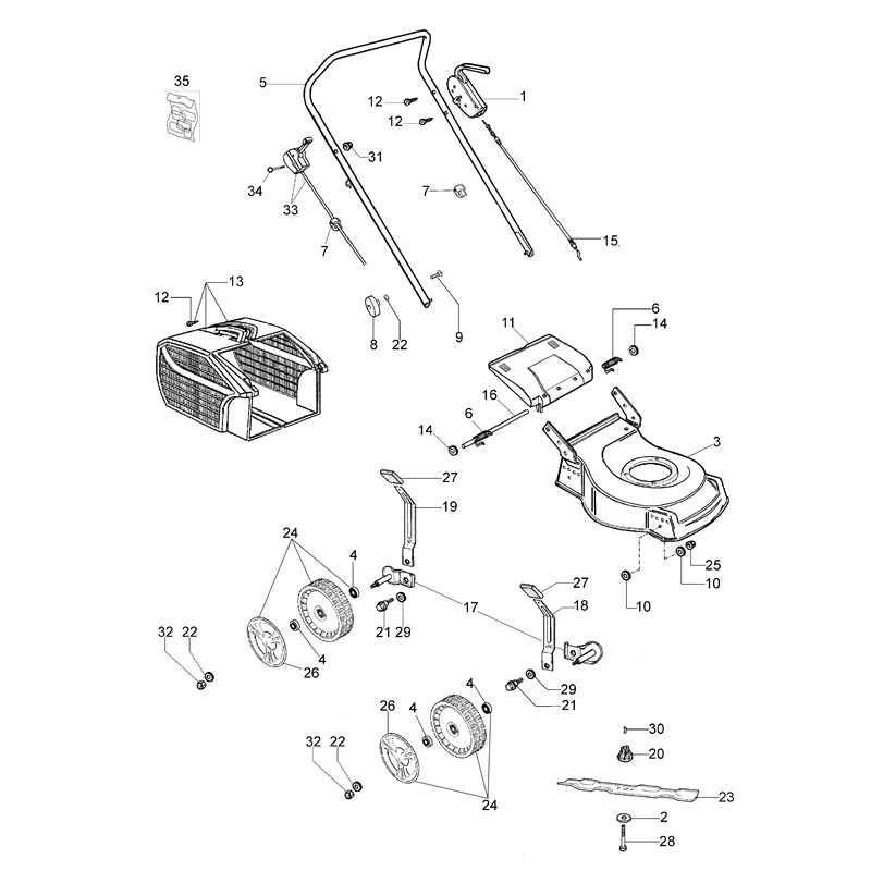 Oleo-Mac G 44 PK (K500) (G 44 PK (K500)) Parts Diagram, ESSENTIAL complete illustrated parts list (From January 2012)