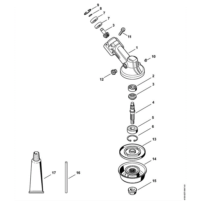 Stihl FS 111 R Brushcutter (FS 111 R) Parts Diagram, K GEAR HEAD