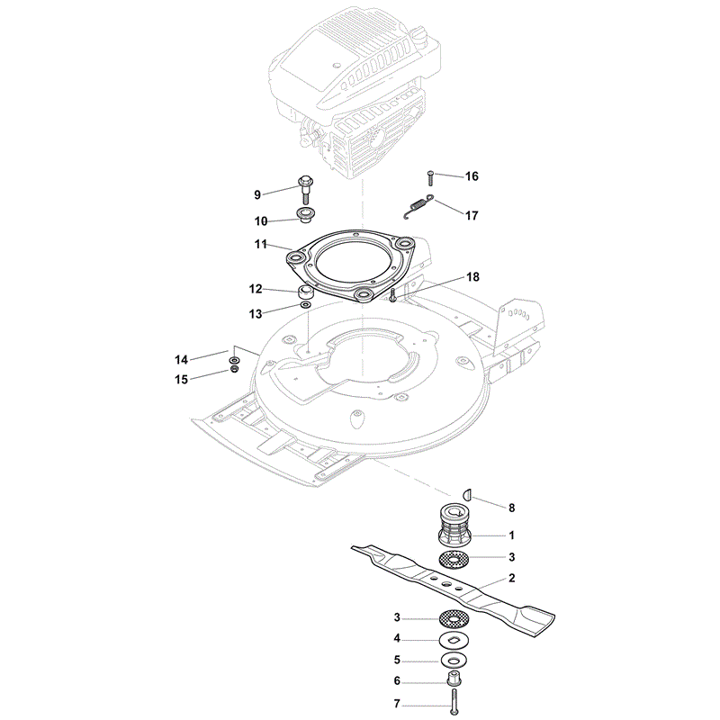 Mountfield Multiclip500PD (2012) Parts Diagram, Blade