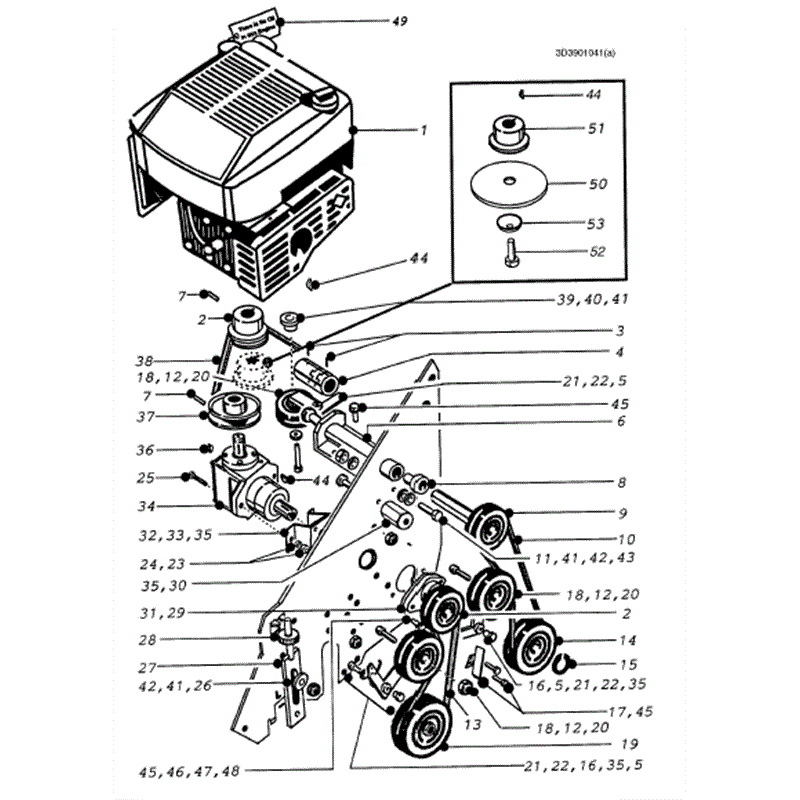 Hayter Ambassador Cylinder Lawnmower (390/001041-390/099999) Parts Diagram, Page 4