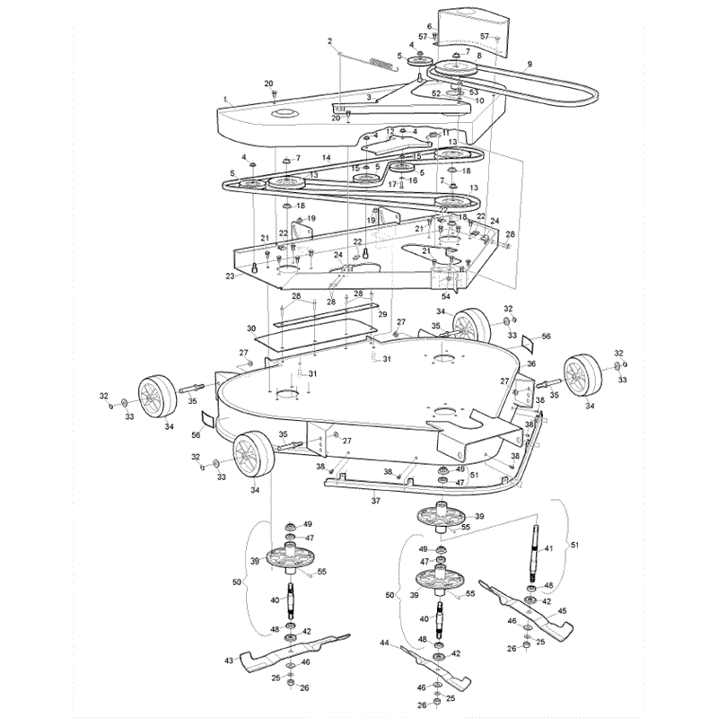 Hayter 18/42 (ST42) (151A001001-151A099999) Parts Diagram, Cutter Deck