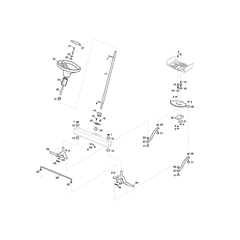 Mountfield Freedom 28e  (2022) [2T0250483-M22W] (2022) Parts Diagram, Steering