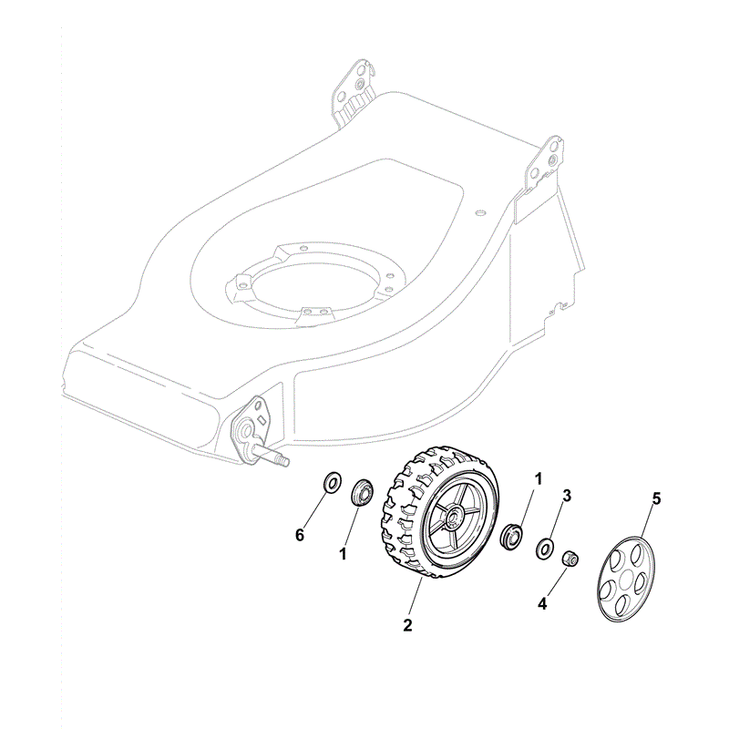 Mountfield HP465R Petrol Rotary Roller Mower (2011) Parts Diagram, Page 4