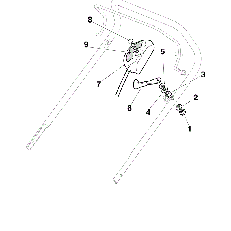 Mountfield 422HP Petrol Rotary Mower (2009) Parts Diagram, Page 4