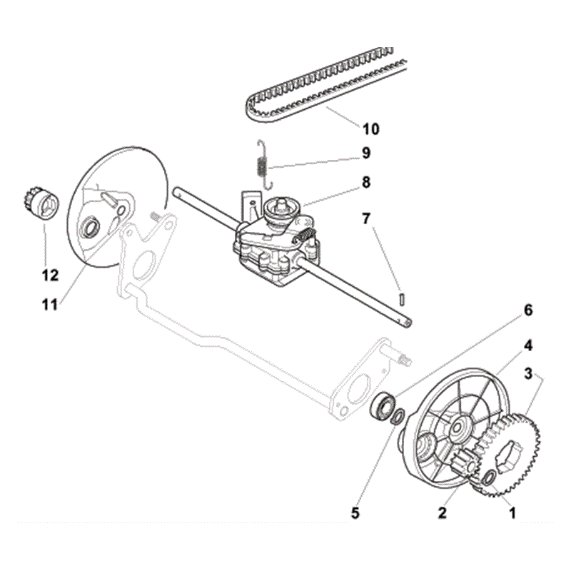 Mountfield MULTICLIP 501 SP (RM45 OHV) (2010) Parts Diagram, Page 6