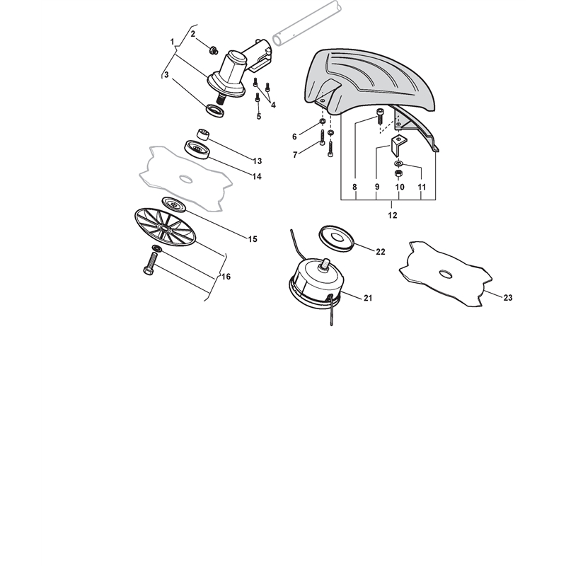 Mountfield MB 5103 (281722003-M09 [2010-2012]) Parts Diagram, Gear case