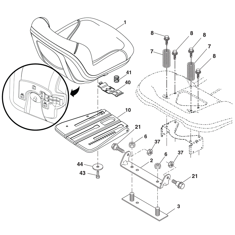 McCulloch M115-77RB (96041016502 - (2011)) Parts Diagram, Page 10