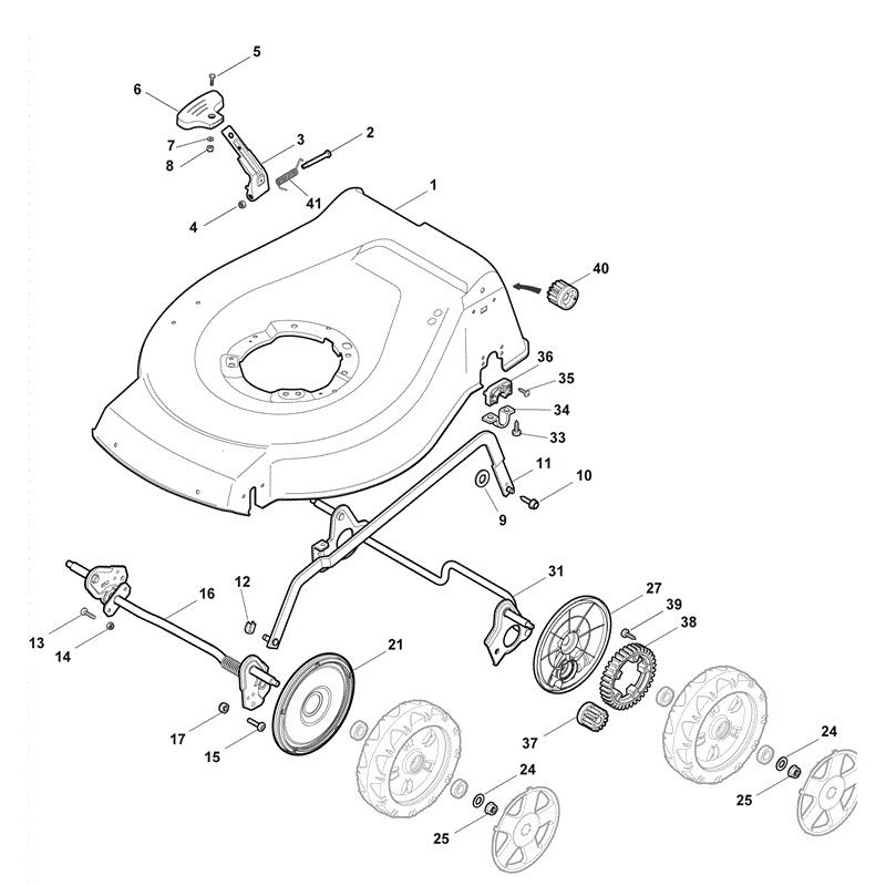 Mountfield S461PD (2011) Parts Diagram, Page 1