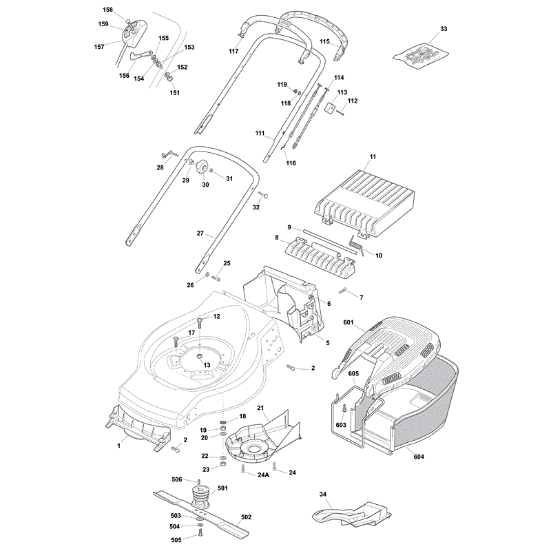 Mountfield SP484R (2008) Parts Diagram, Page 1