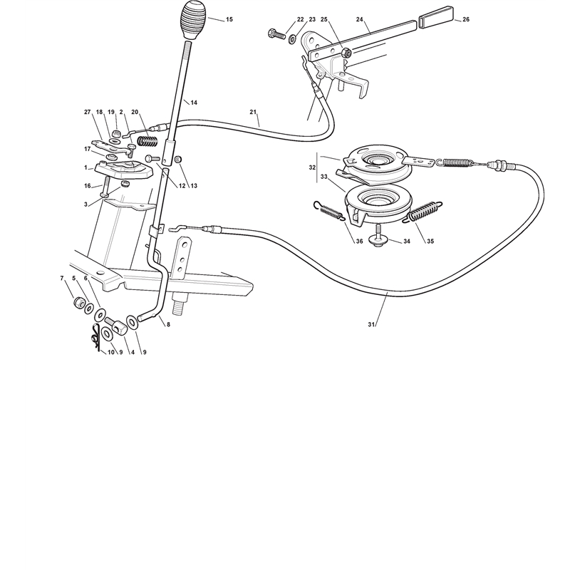 Mountfield 725V Ride-on (2T0030283-M10 [2010]) Parts Diagram, Blades Engagement with Electromagnetic Clutch