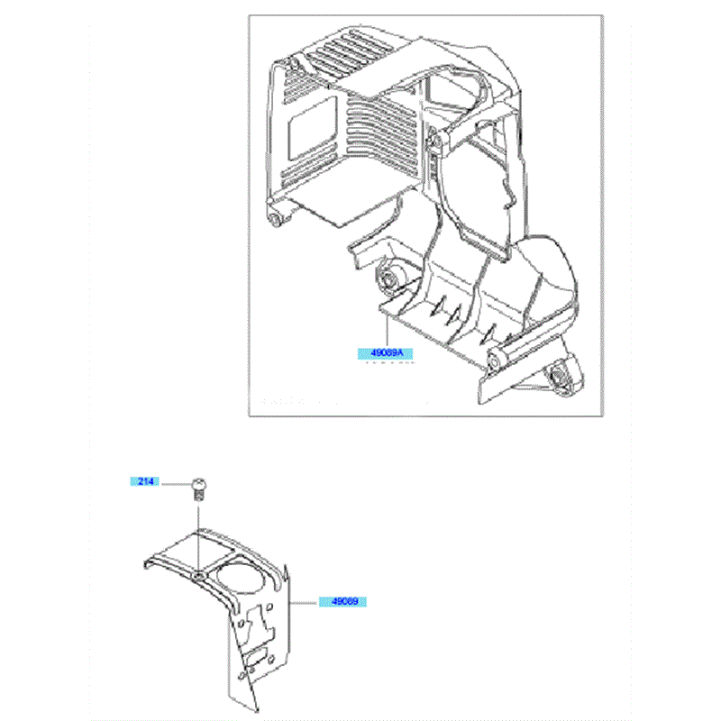 Kawasaki KRH300A (HG300B-BS50) Parts Diagram, Cooling Equipment