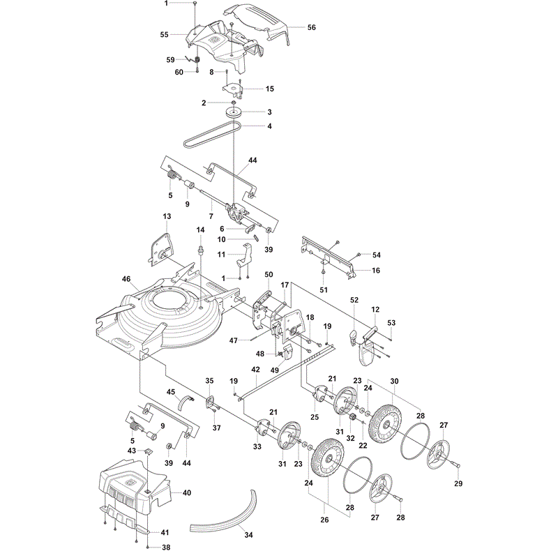 Husqvarna  LC53BE (2011) Parts Diagram, Page 1