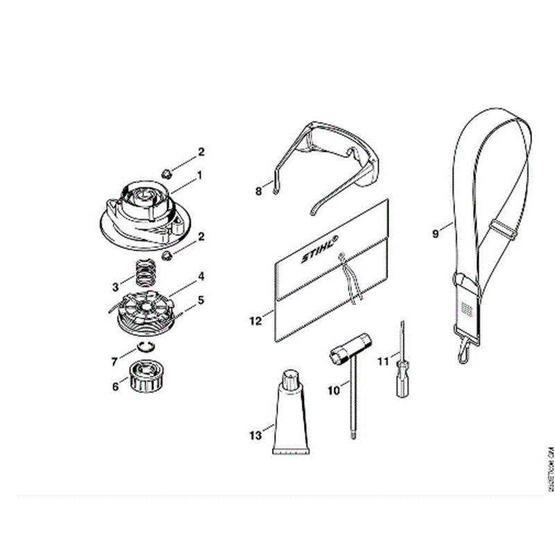 Stihl FS 45 Brushcutter (FS45) Parts Diagram, G-Autocut head, Tools