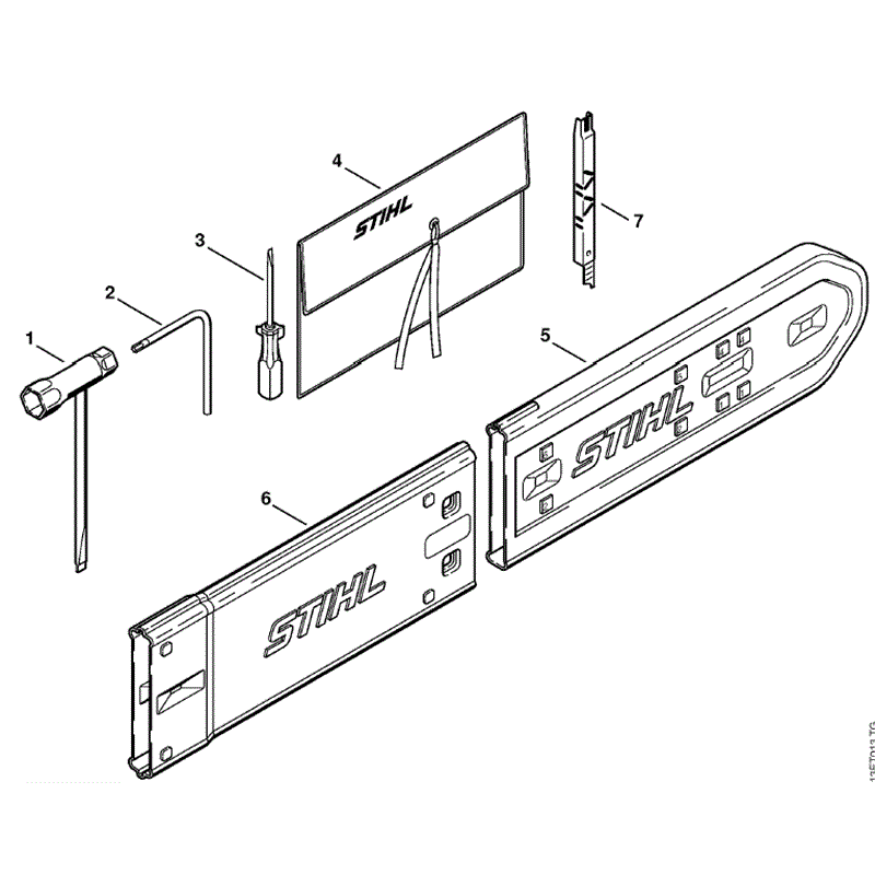 Stihl MS 261 Chainsaw (MS261 C) Parts Diagram, Tools