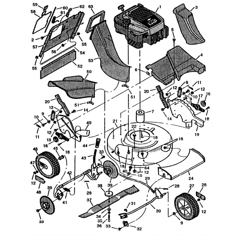 Hayter Double Three (533R001001) Parts Diagram, Main Body