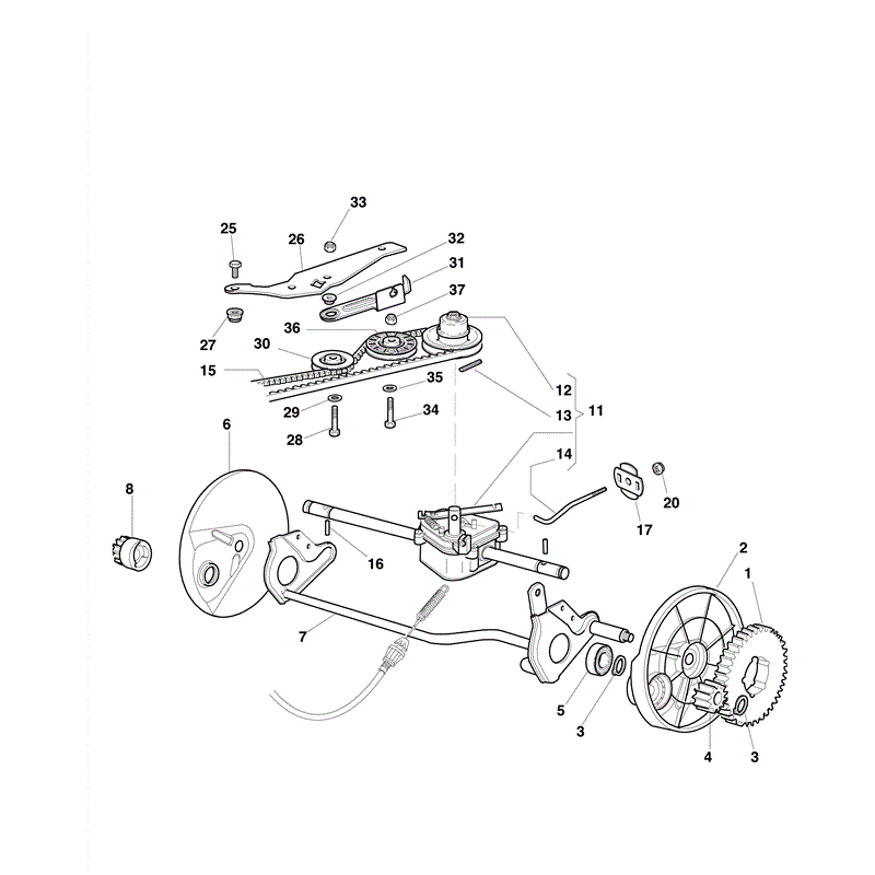Mountfield 464PD Petrol Rotary Mower (2009) Parts Diagram, Page 5
