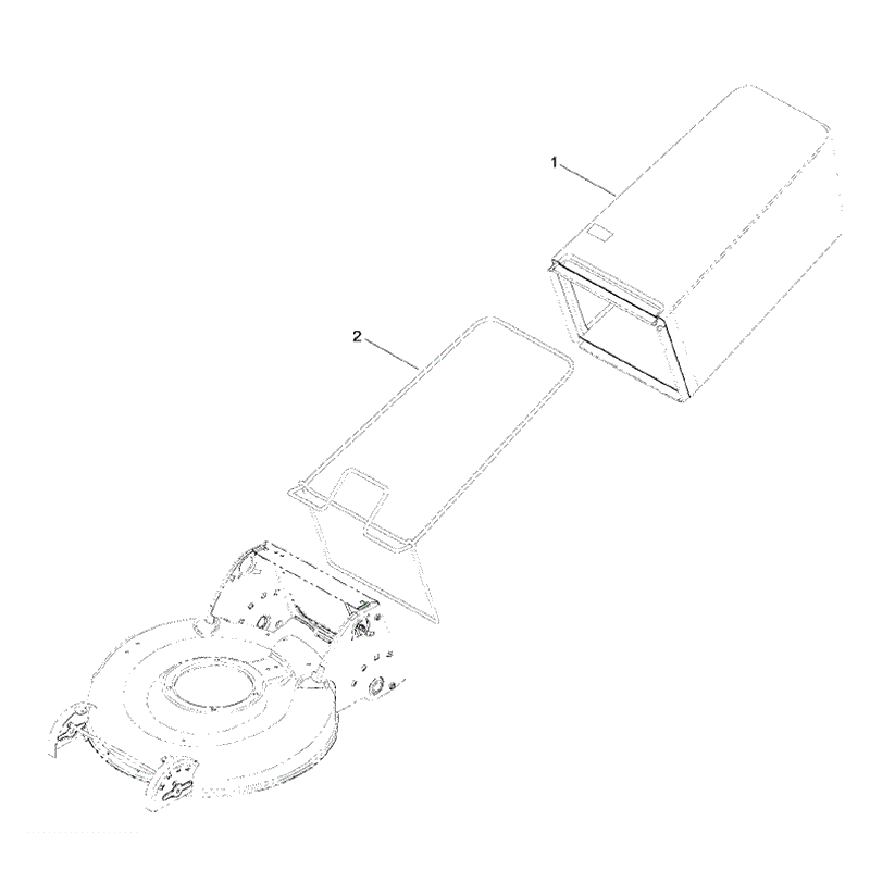 Hayter R53 Recycling Lawnmower (449F310000001 - 449F310999999) Parts Diagram, Bag Assembly
