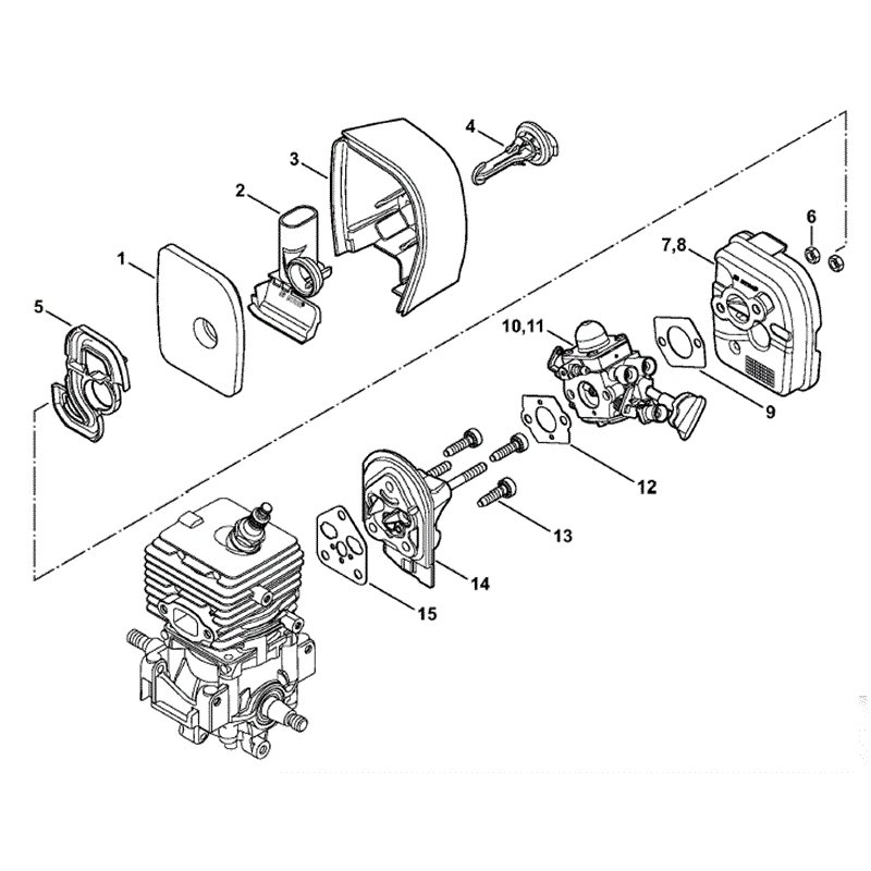 Stihl BG 86 C Blower (BG86C) Parts Diagram, Air filter