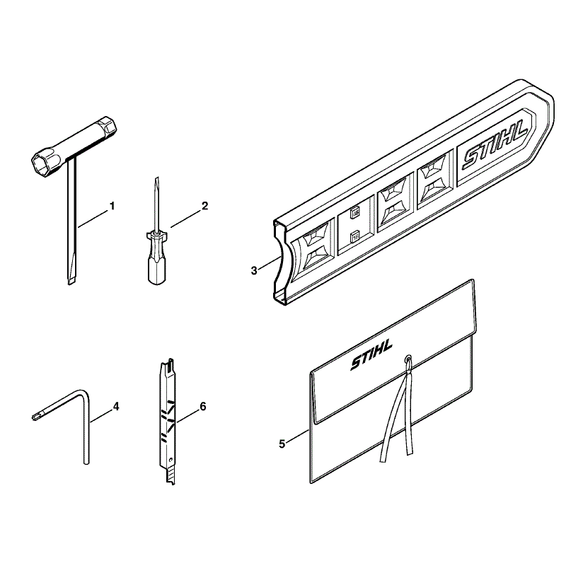 Stihl MS 251 Chainsaw (MS251 C) Parts Diagram, Tools