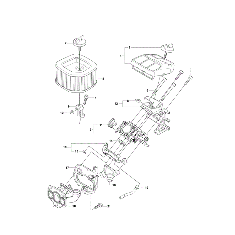 Husqvarna 576XP Chainsaw (2011) Parts Diagram, Carburetor & Air Filter