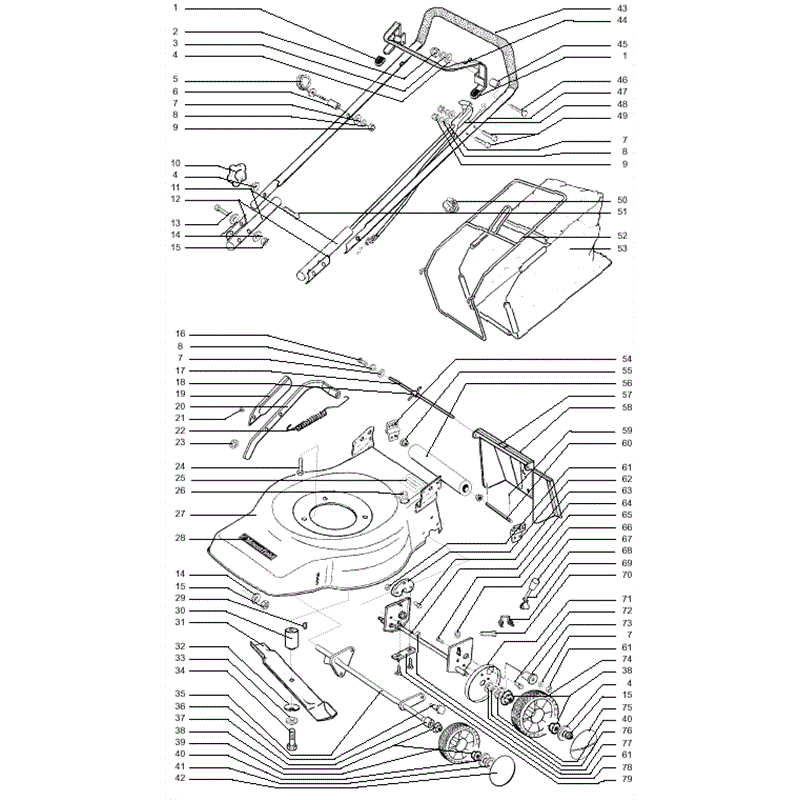 Mountfield Mercury-Jupiter (MPR10030-28) Parts Diagram, Page 1