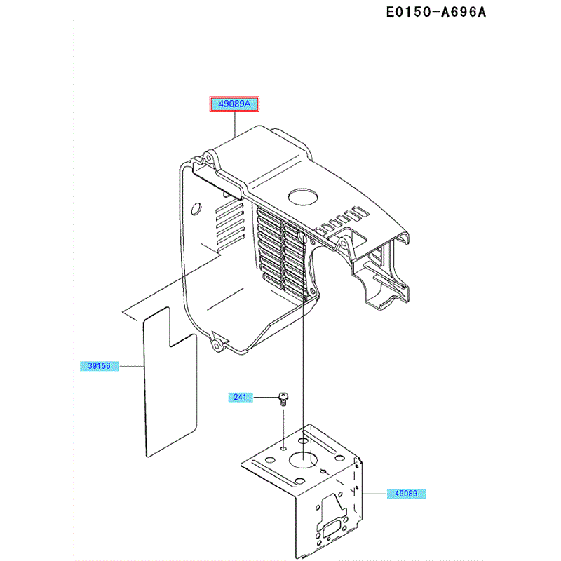 Kawasaki KRB650B (HA650A-AS50) Parts Diagram, Cooling Equipment