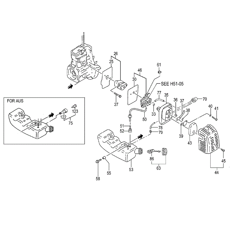 Tanaka THT-210SA (1656-HT51) Parts Diagram, Page 3