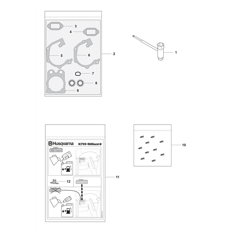 Husqvarna  K750 (2007) Parts Diagram, Page 15
