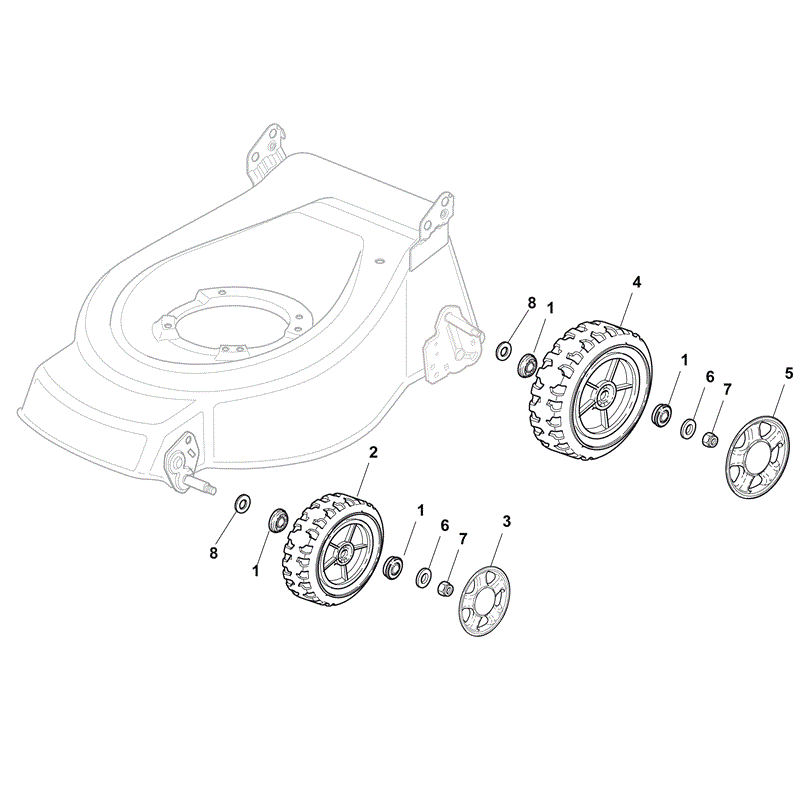 Mountfield S420PD Petrol Rotary Mower (2011) Parts Diagram, Page 7